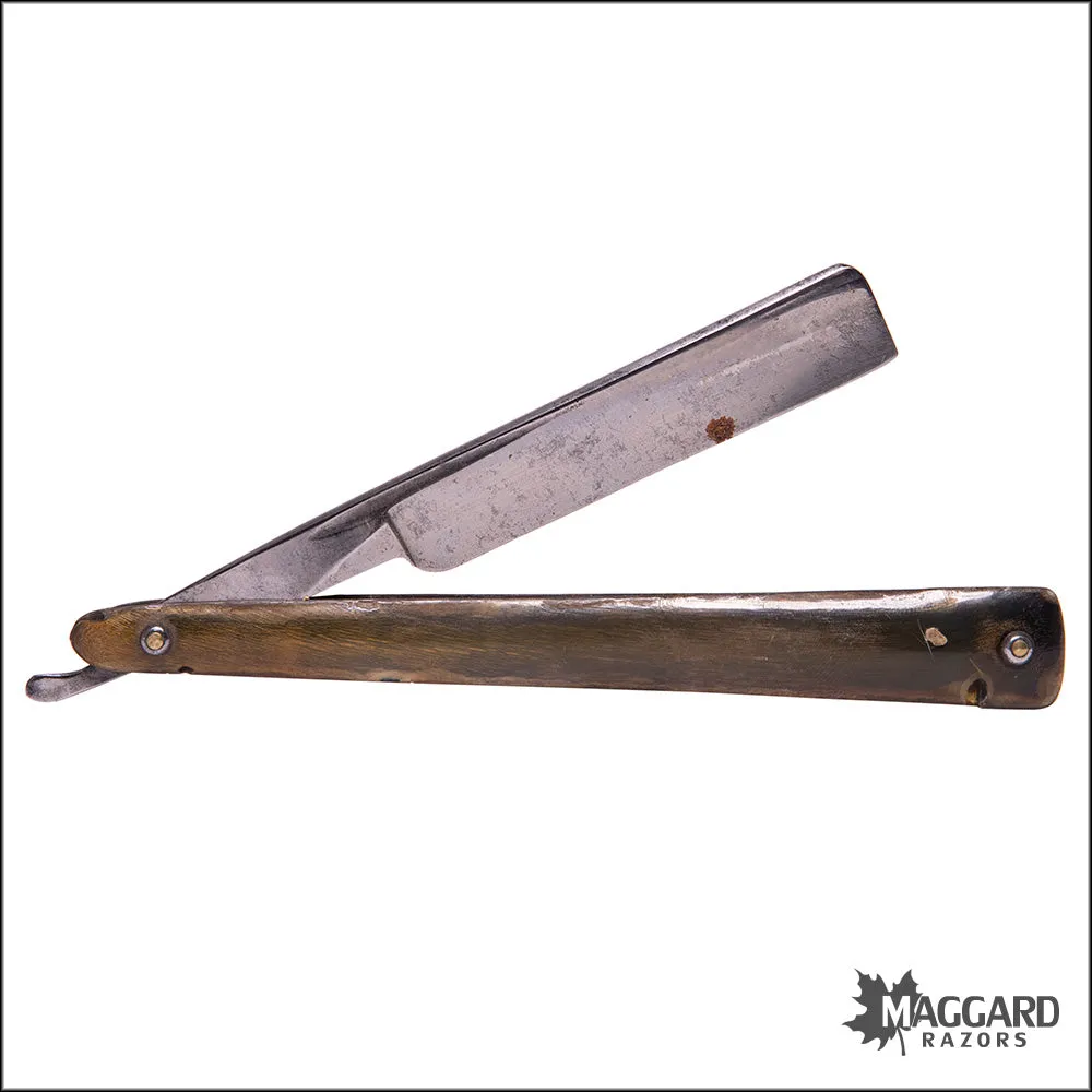 #1062 Vintage Straight Razor - I. HALL ca. 1820, 5/8 