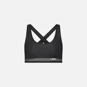 Adam Selman Cross Back Bra - Black