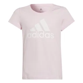 adidas BL Tee - Girls - Clear Pink/White