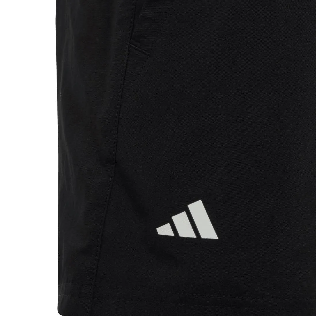 adidas Boys' 3 Stripe Club Shorts (Black)