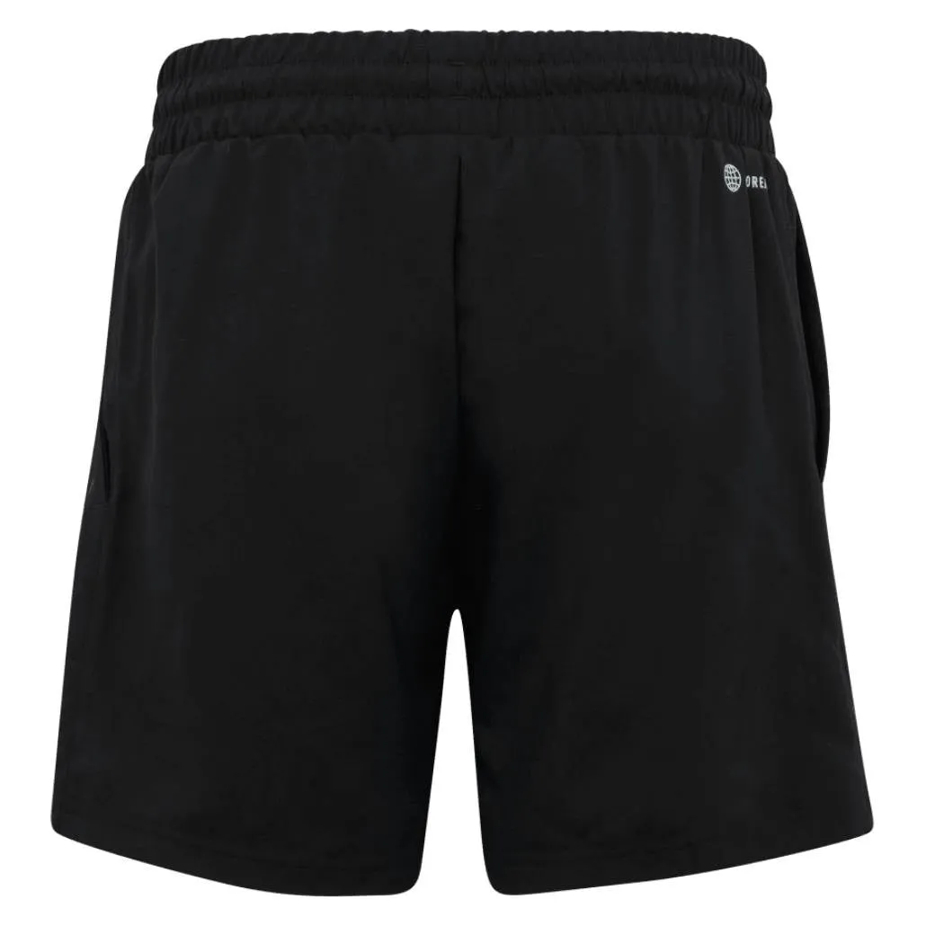 adidas Boys' 3 Stripe Club Shorts (Black)