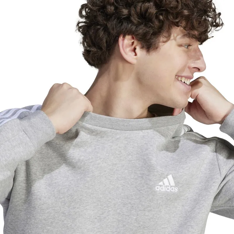 Adidas Mens Essentials Fleece 3-Stripes Sweatshirt