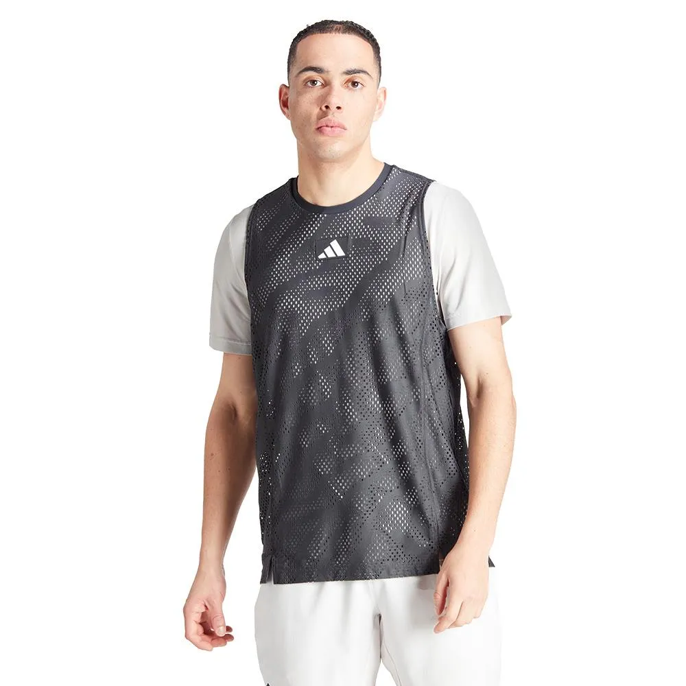 adidas Men's Pro Mesh Tee - Carbon/Grey One