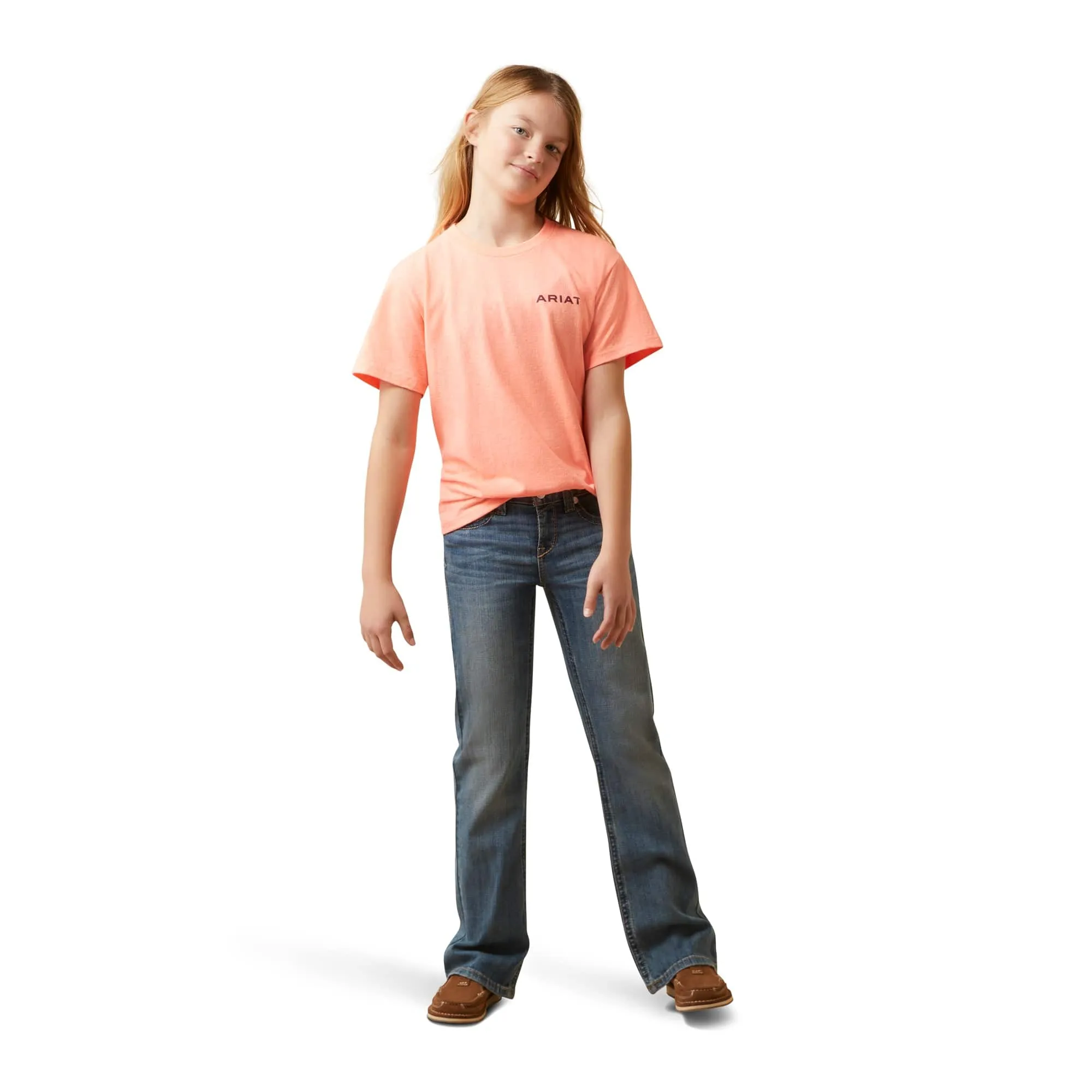 Ariat Girls Gila Peach River Tee 10045456