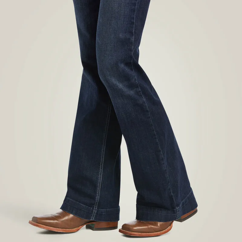 Ariat Ladies Trouser Perfect Rise Aisha Wide Leg Jean Style 10040806