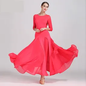 #B22009 Modern-Ballroom- Waltz- Tango Dress