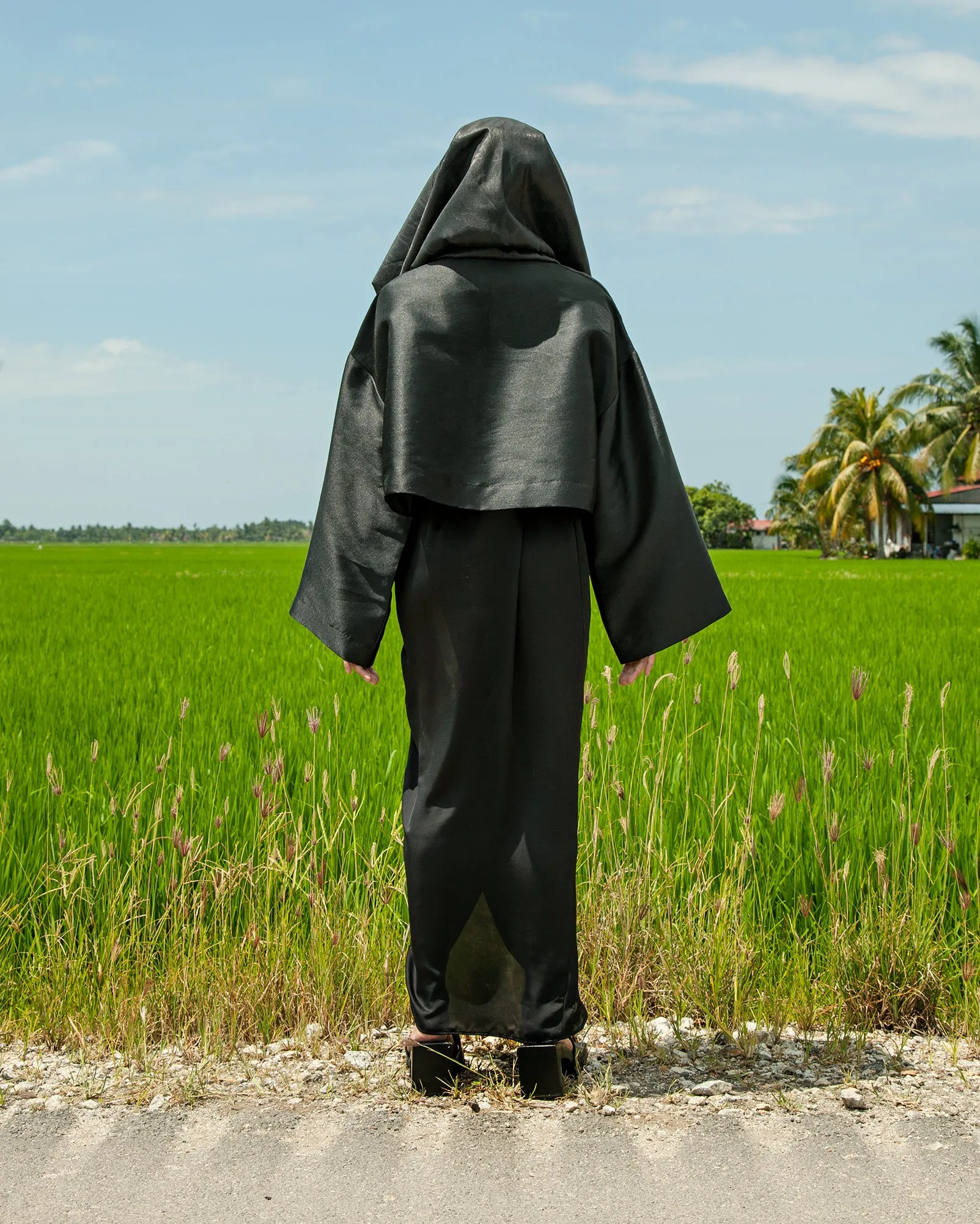 Baju Kedah Krop (Black)