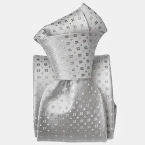 Barbera - Silk Jacquard Tie - Silver