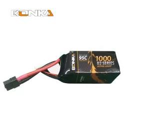 Bonka 1000mAh 95c 6s XT60 Lipo Battery BKU2-1000/95-6S [DG]