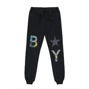 BOY ORB PUFF PATCH JOGGERS - BLACK