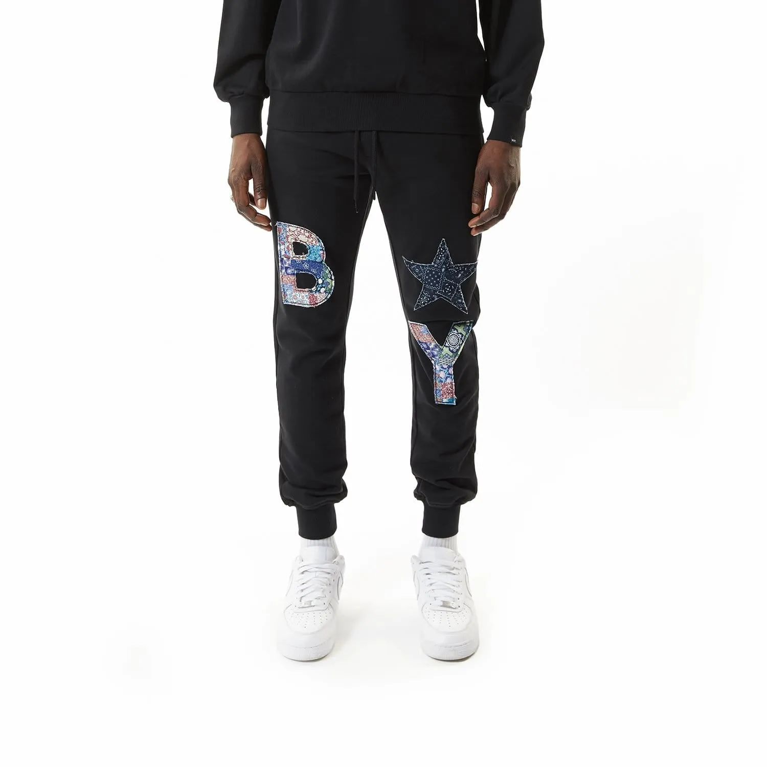 BOY ORB PUFF PATCH JOGGERS - BLACK