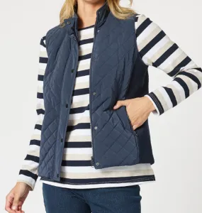 Brighton puffer vest navy