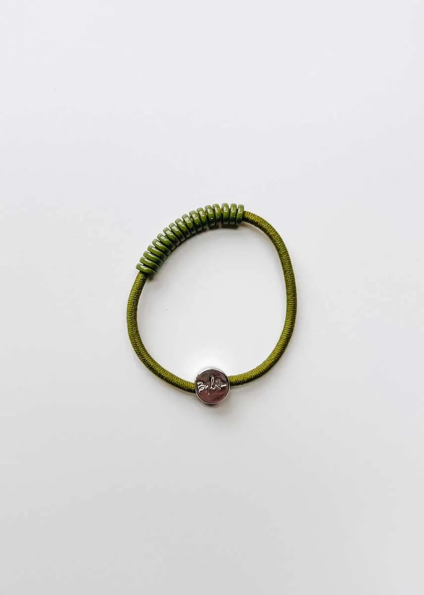 By Lilla Single Hair Tie Bracelet  - Enamel Discs