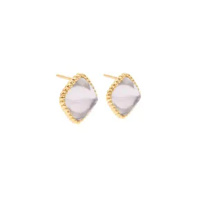 CAPUCINE DE WULF - BLANDINE STUD EARRING IN ICE GOLD