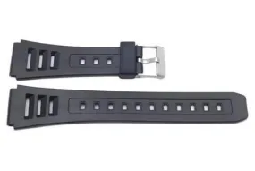 Casio Style Replacement 19mm Black Watch Strap P3026