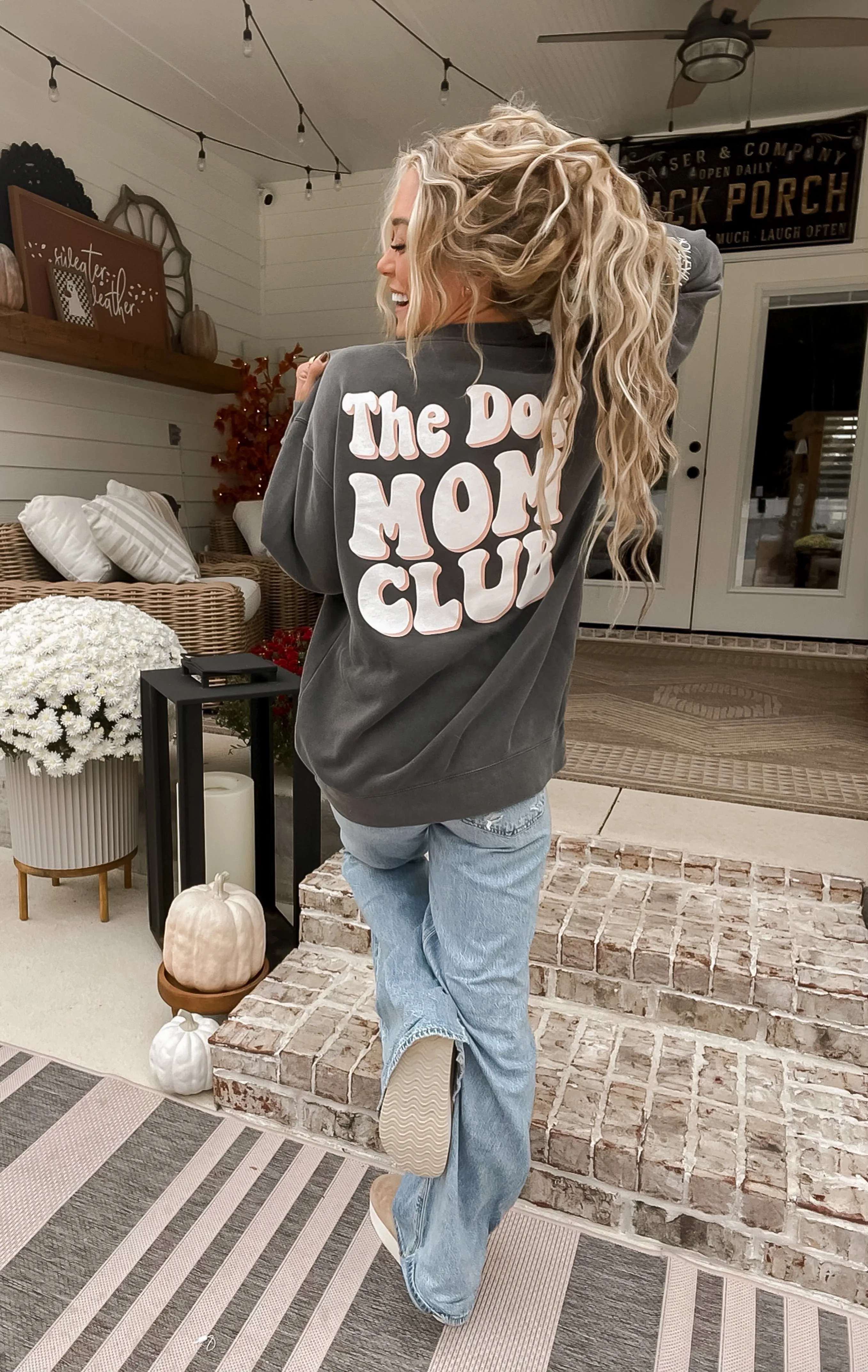 Charcoal The Dog Mom Club Sweatshirt