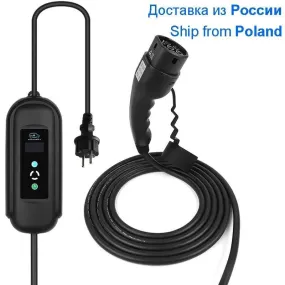 Charge Timer EV Charger Cable Type 1 J1772 Type 2 IEC62196 Timer Function Mobile EVSE Electric Vehicle Car Goods Factory