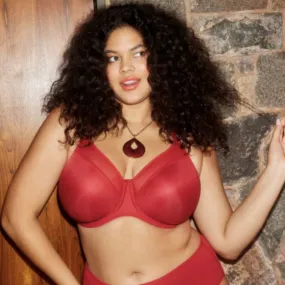 Elomi Smooth Moulded Bra in Haute Red EL4301