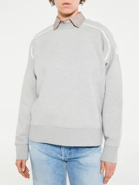 Embroidered Sweatshirt in Grey