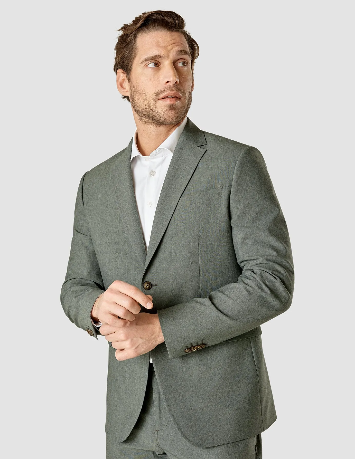 Essential Suit Green Melange