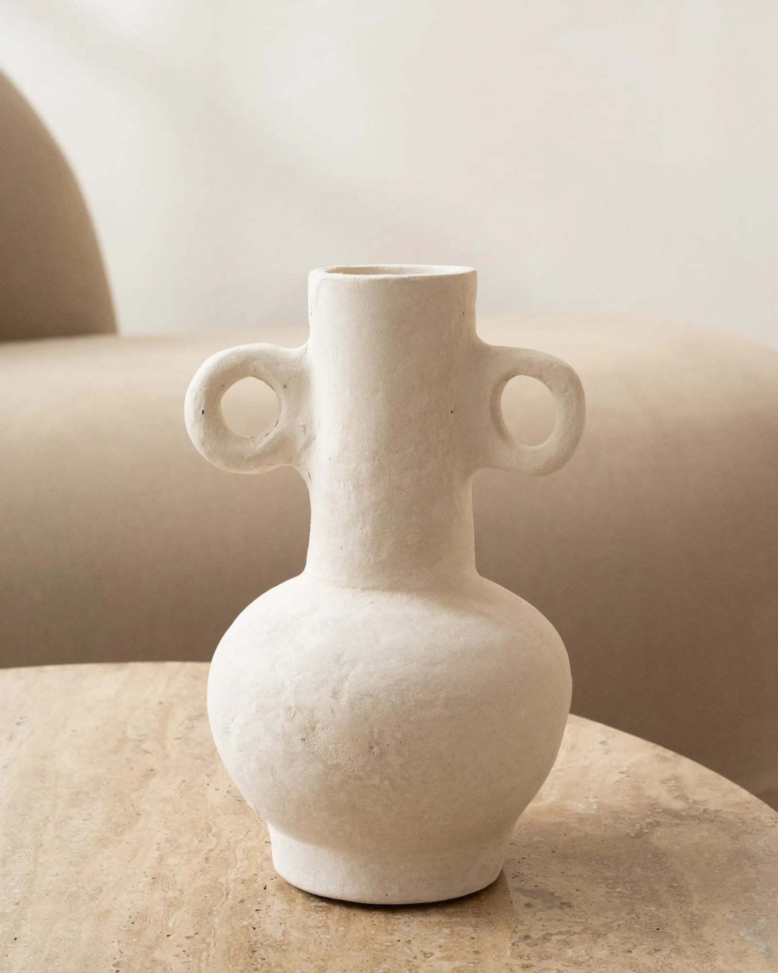 Handmade Vase Chalk White