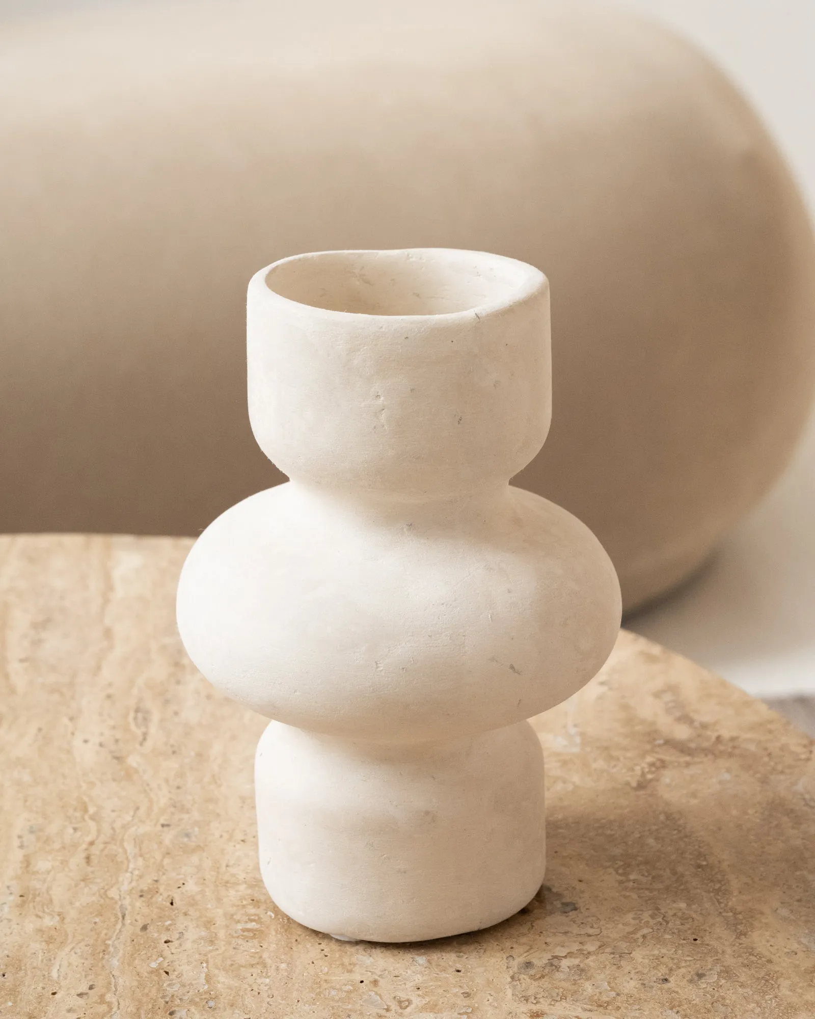 Handmade Vase Chalk White