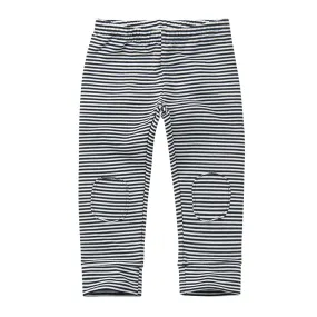 Kinder Winter Legging Zwart/Wit Streep