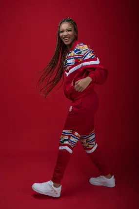 Ladies - Mehluli Red Tracksuit Set