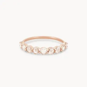 Large moonglade ring - 14k rose gold