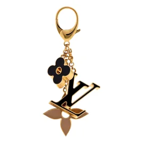 Louis Vuitton Fleur De Monogram Bag Charm Black