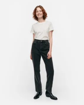 maridenim straight jeans washed black