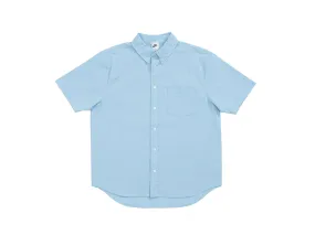 Nike Men's Seersucker Button-Down Short-Sleeve Shirt 'Light Armory Blue'