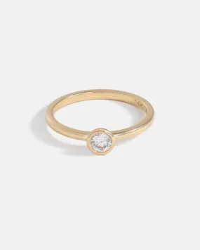 Origines Solitaire Ring in 14k Fairmined Yellow Gold with Ethical Birthstones