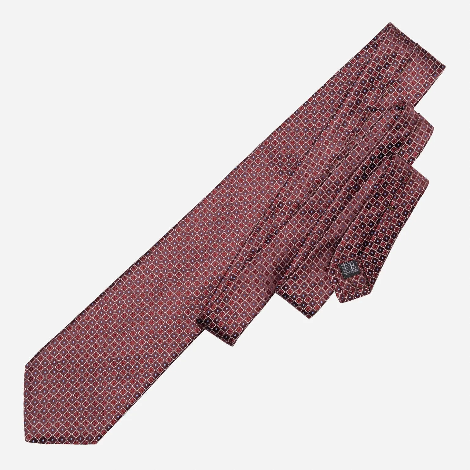 Ravenna - Silk Jacquard Tie - Burgundy