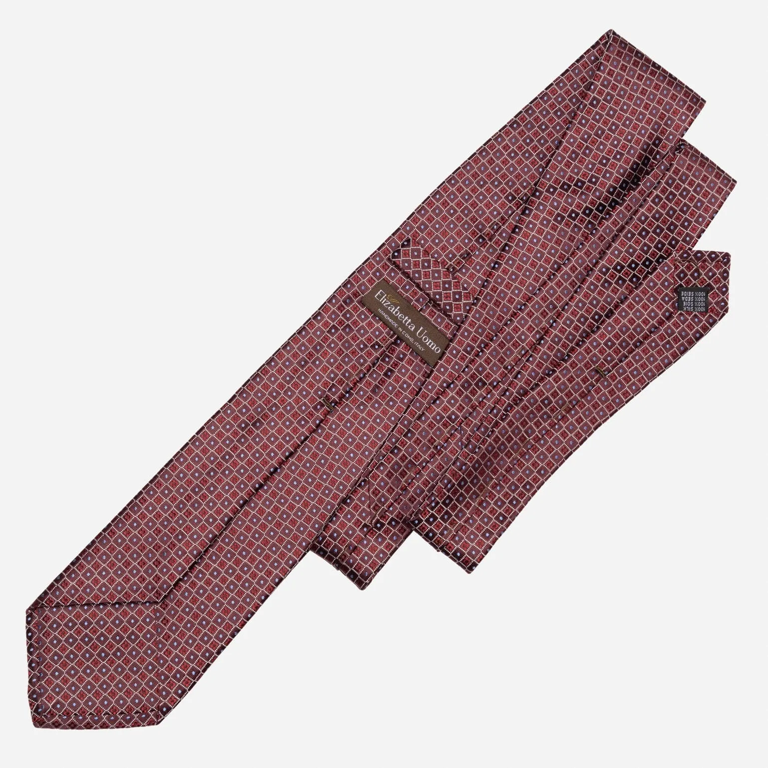 Ravenna - Silk Jacquard Tie - Burgundy