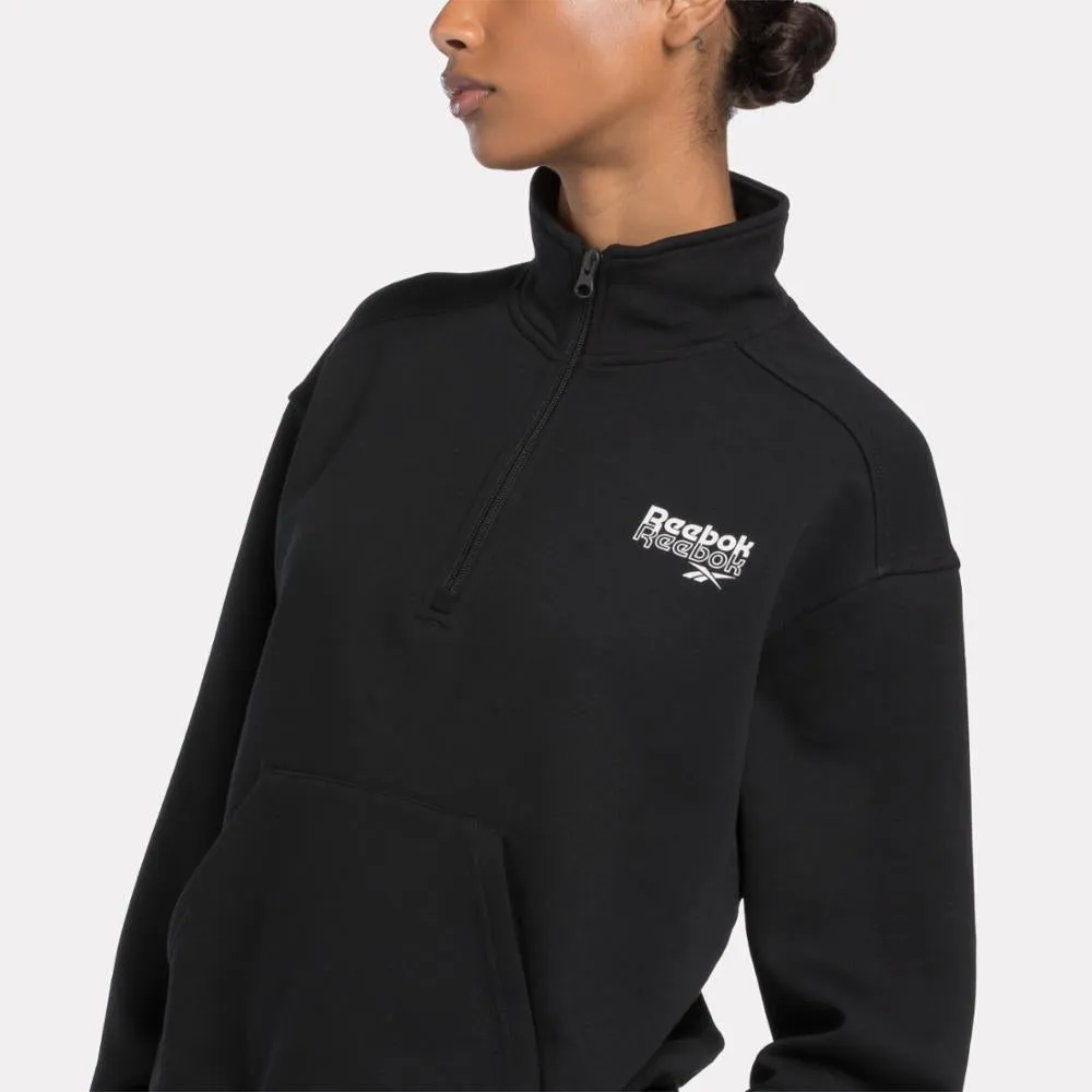 Reebok Apparel Women Reebok Identity Sweatshirt BLACK