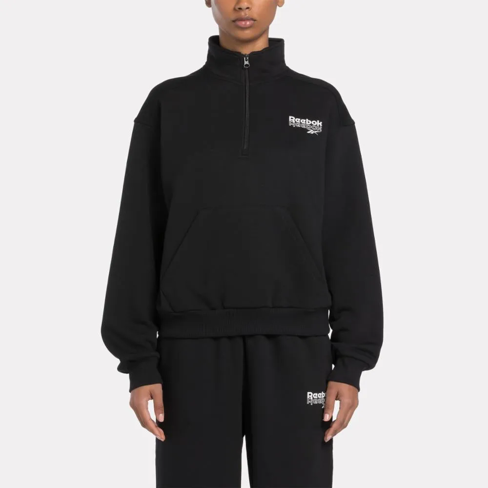 Reebok Apparel Women Reebok Identity Sweatshirt BLACK