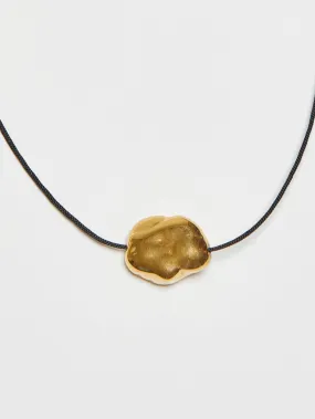 Single Gold Pearl Necklace