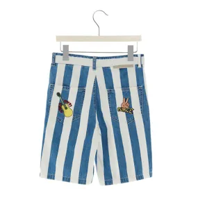 STELLA MCCARTNEY KIDS Embroidery Striped Bermuda Shorts