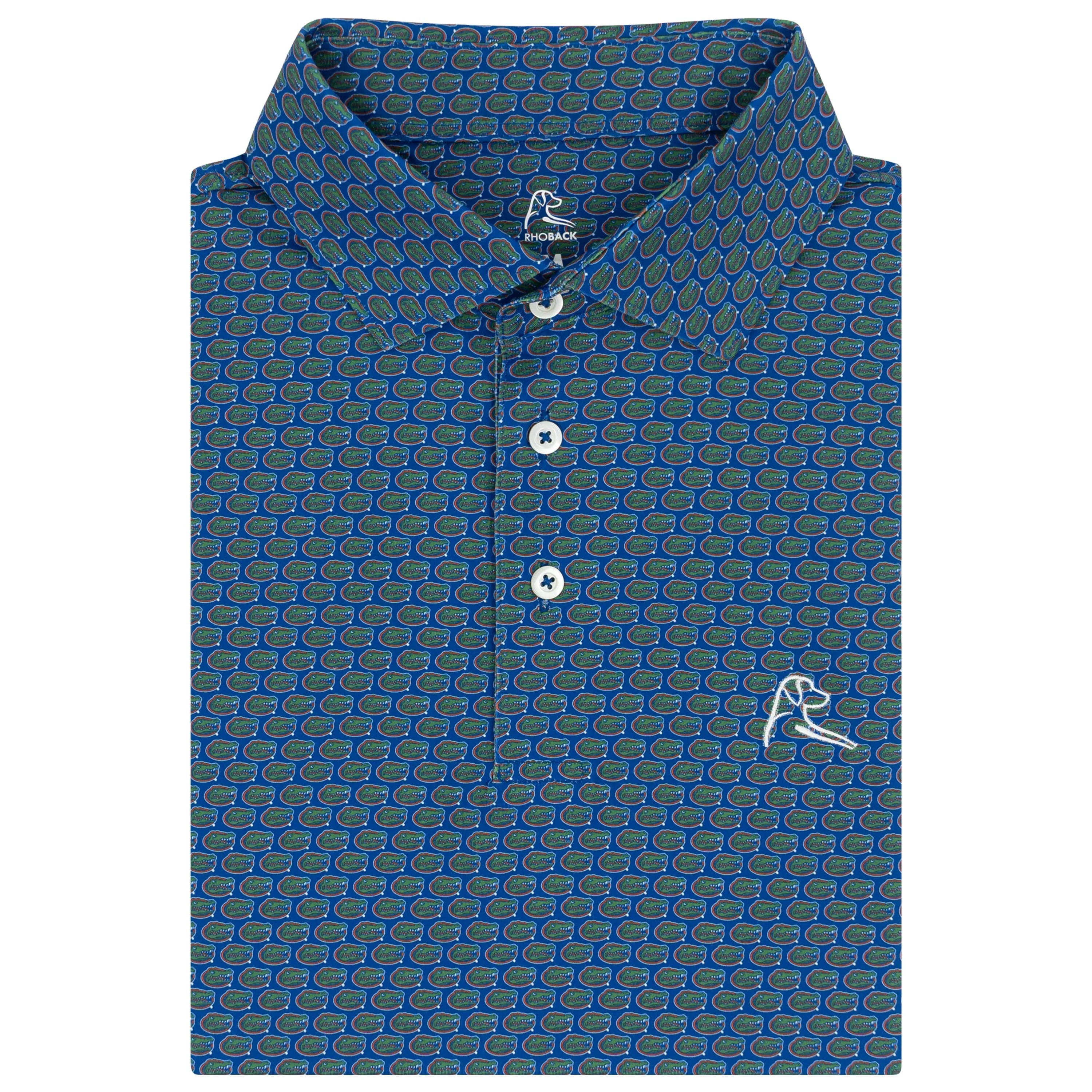 The Gator | Collegiate Polo | The Gator - Ocean Blue/Gator Green