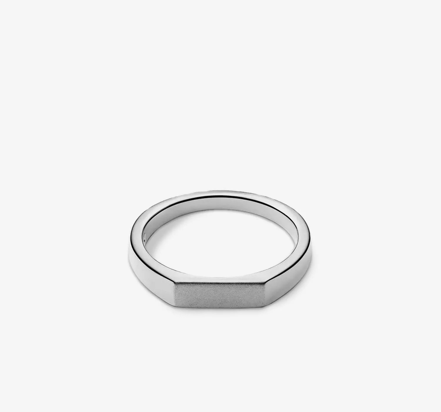 Thin Signet Ring | Silver