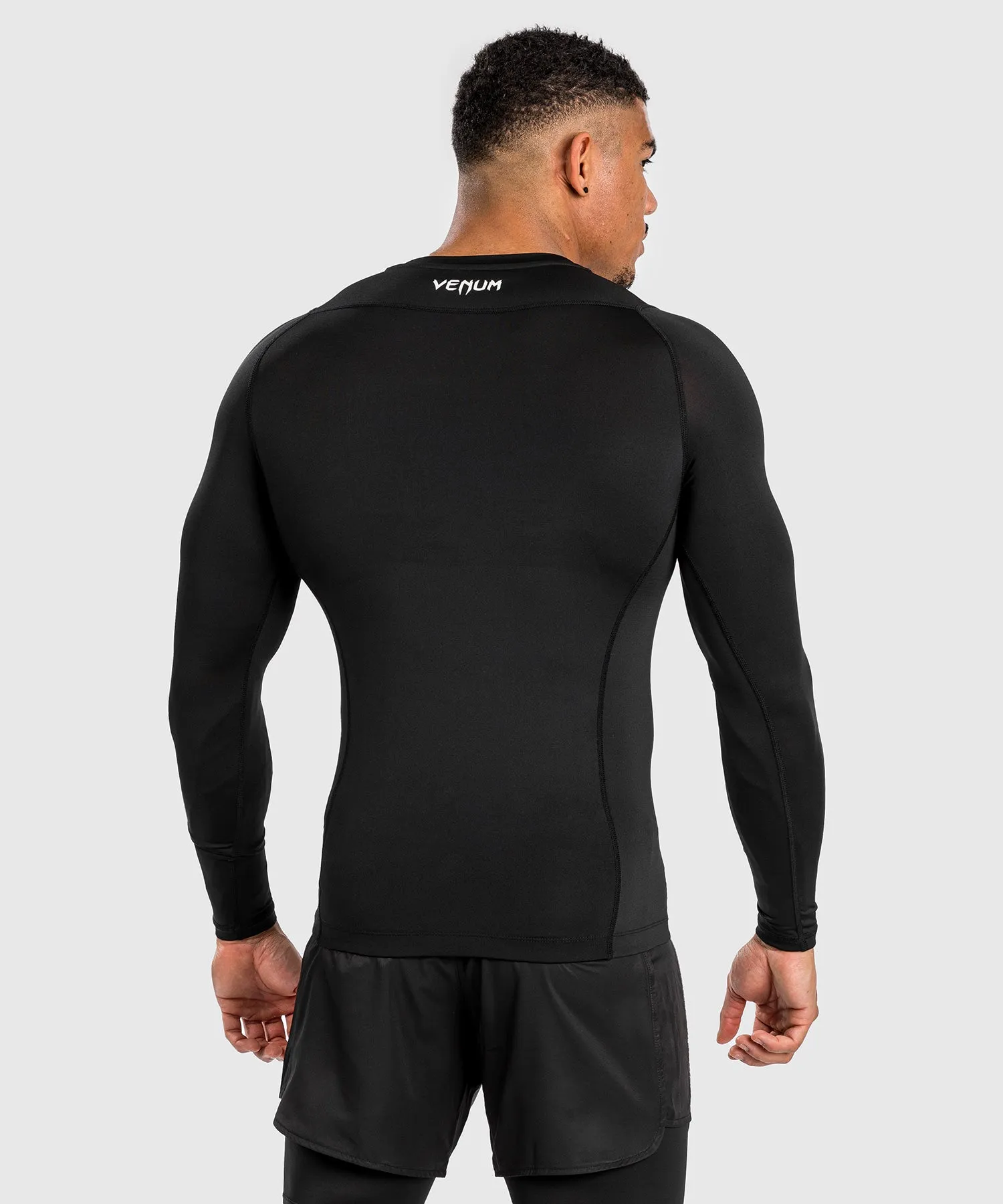 Venum Attack Men's Long Sleeve Rashguard - Black/Grey